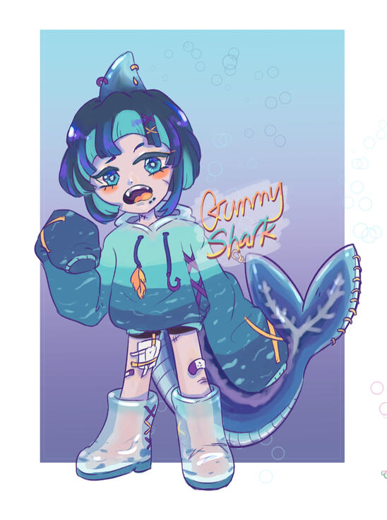 semi chibi fullbody with shading