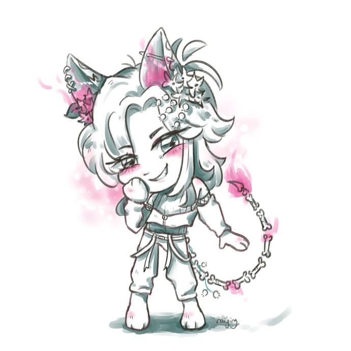 chibi sketch comm_fleuros